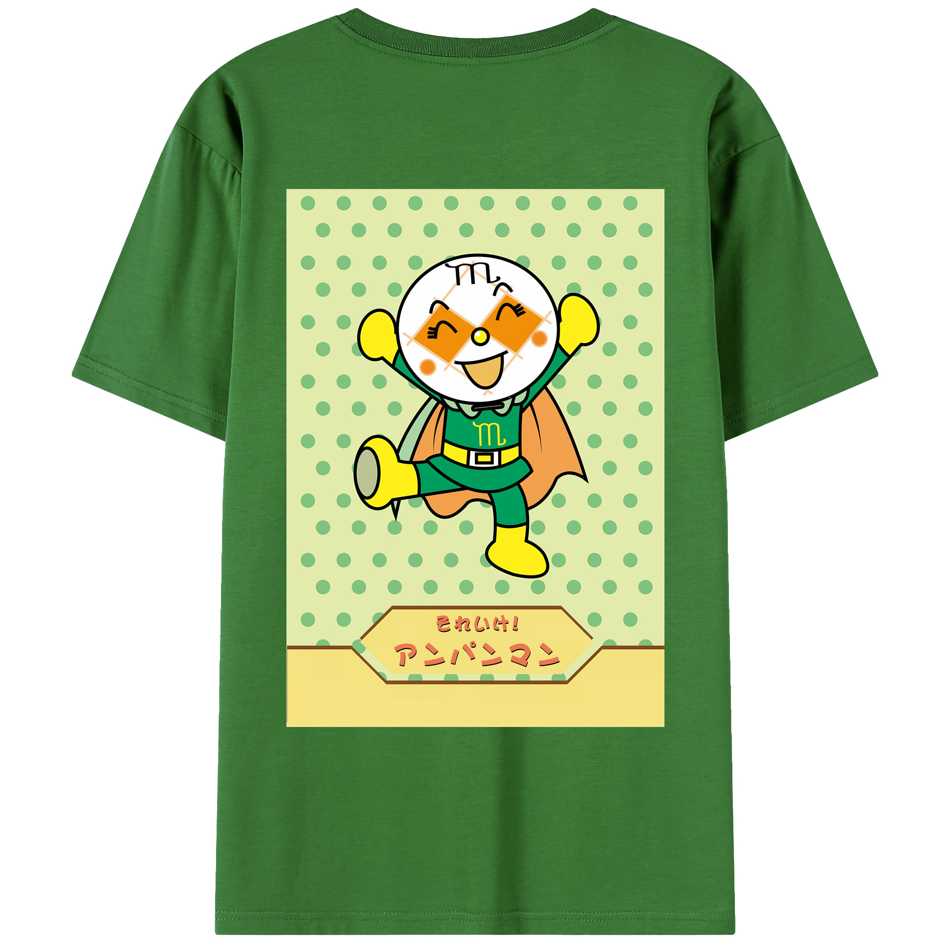 （画像用） アンパンマン Anpanman レディース半袖Tシャツ(バックプリント)